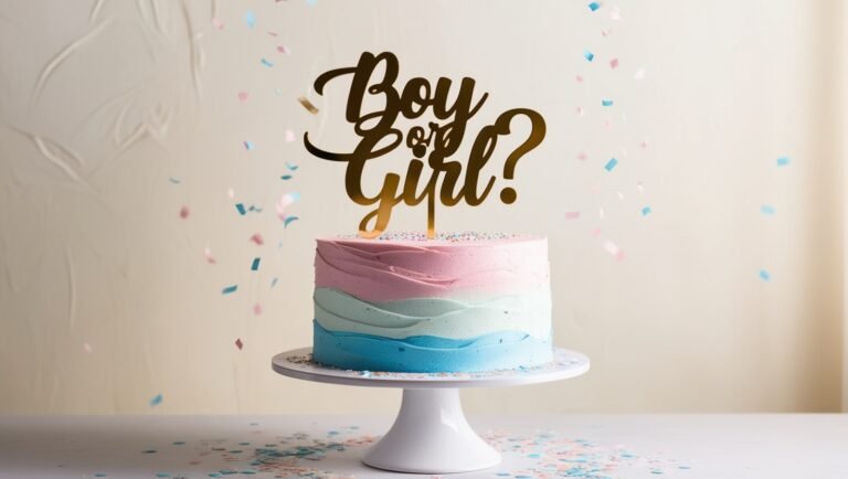 Gender Reveal Cake
