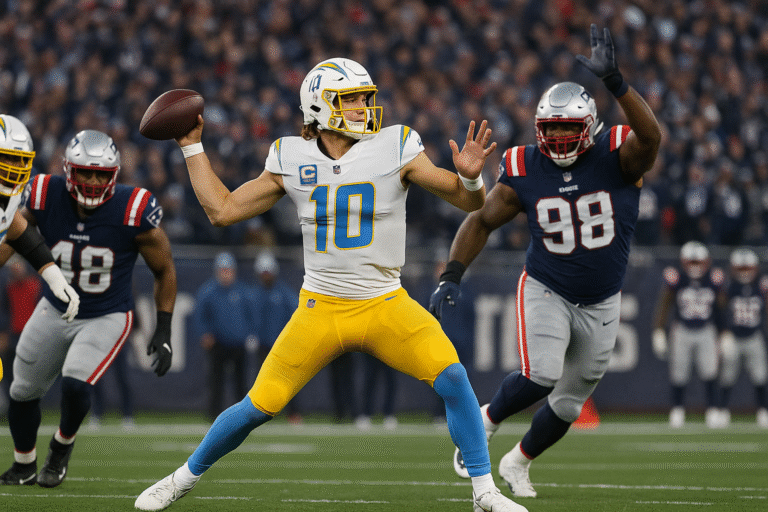 Chargers vs New England Patriots Match Player Stats